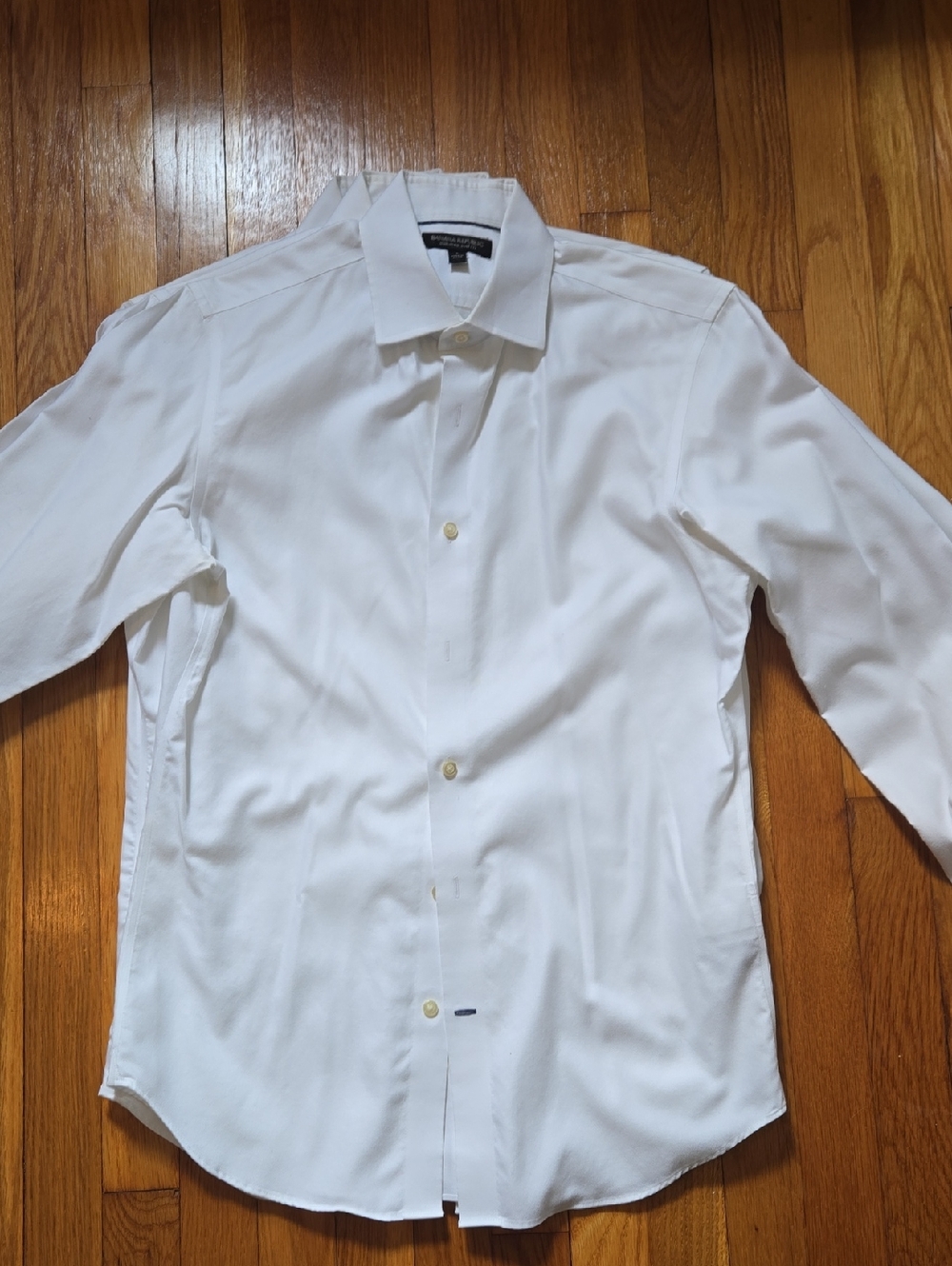 3 BR Men's White Dress Shirt